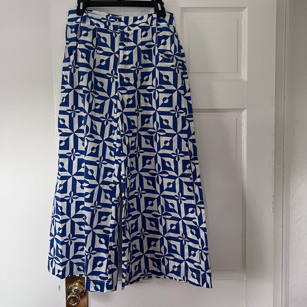Wide leg cotton pants, size 10, free people